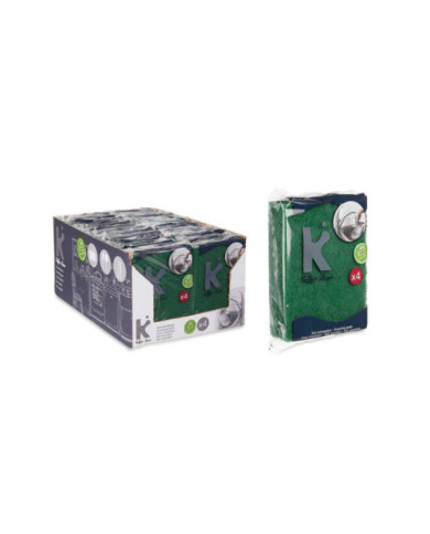 SET 4 ESTROPAJOS VERDES FIBRA EXTRA