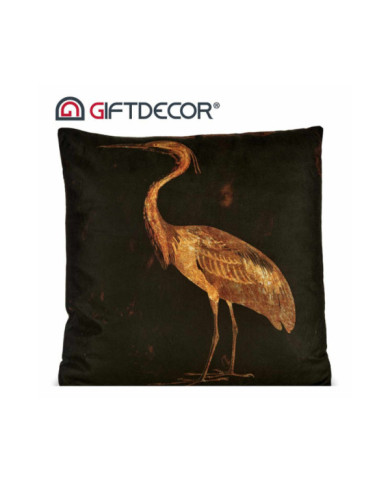 COJIN TERCIOPELO GARZA IZQUIERDA 45X45CM