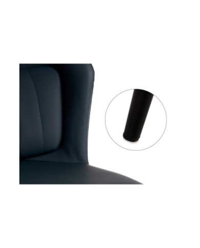 SILLON AZUL RESPALDO REDONDO CON COJIN