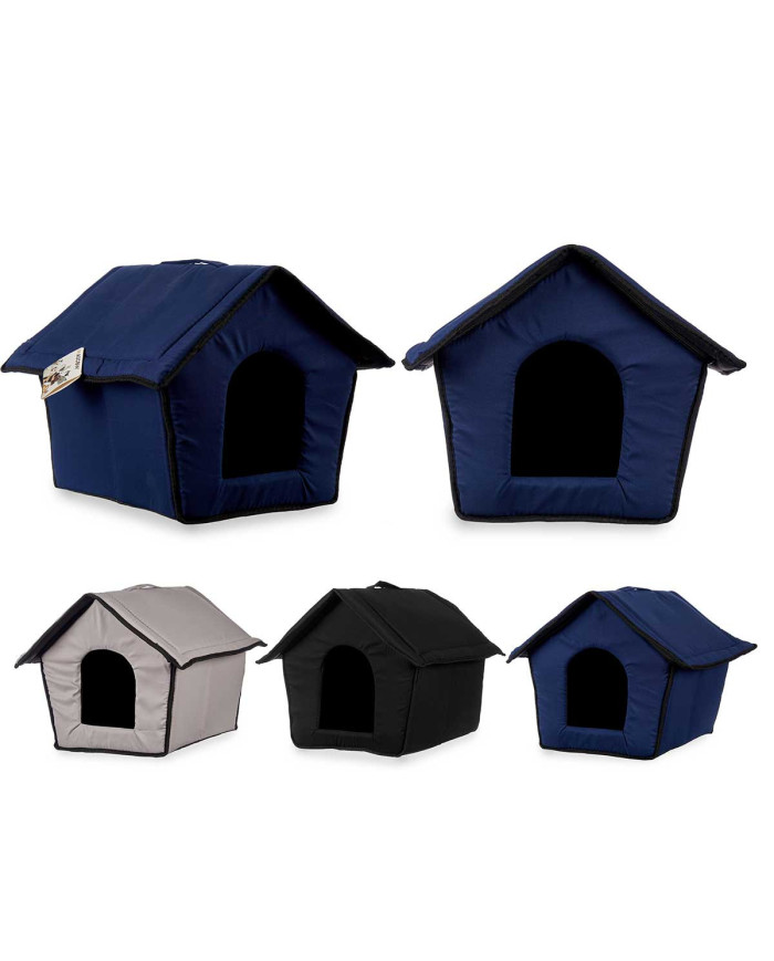 CASETA MASCOTA ACOLCHADA PEQUEÑA SURT 3 COLORES