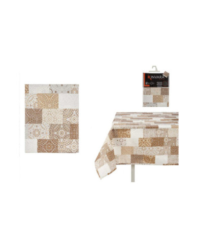 MANTEL LONETA ANTIMANCHAS 140X180CM AZULEJO BEIGE