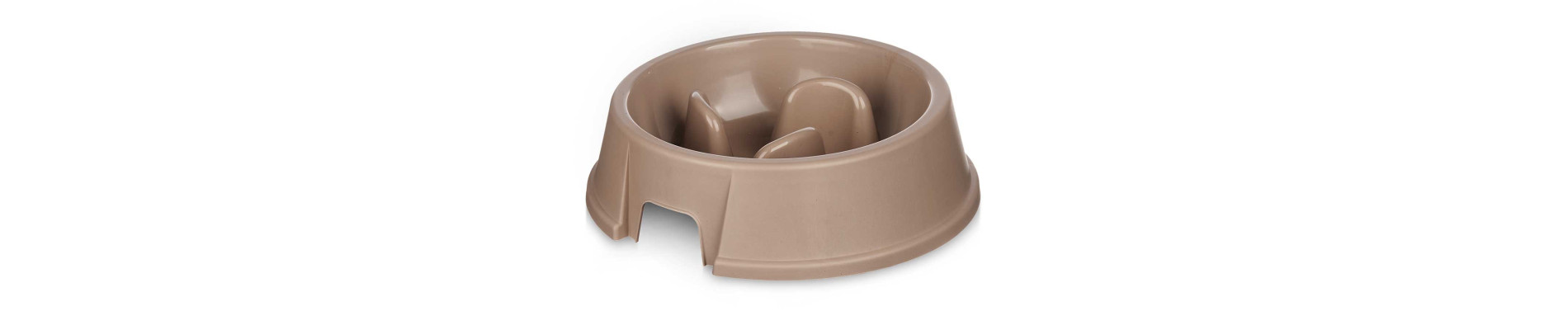 COMEDERO PLASTICO ALIMENTACION LENTA BEIGE