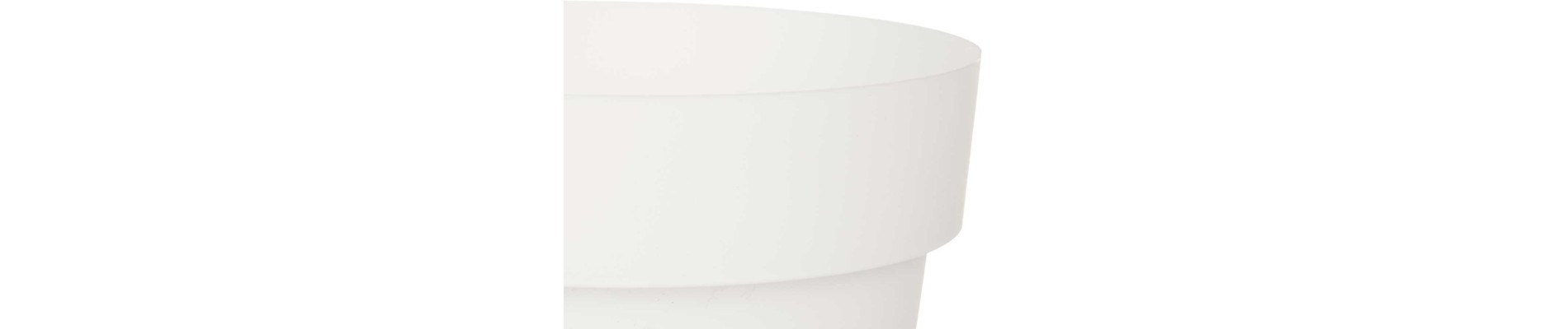 MACETA PLASTICO BLANCA 18CM DIAM