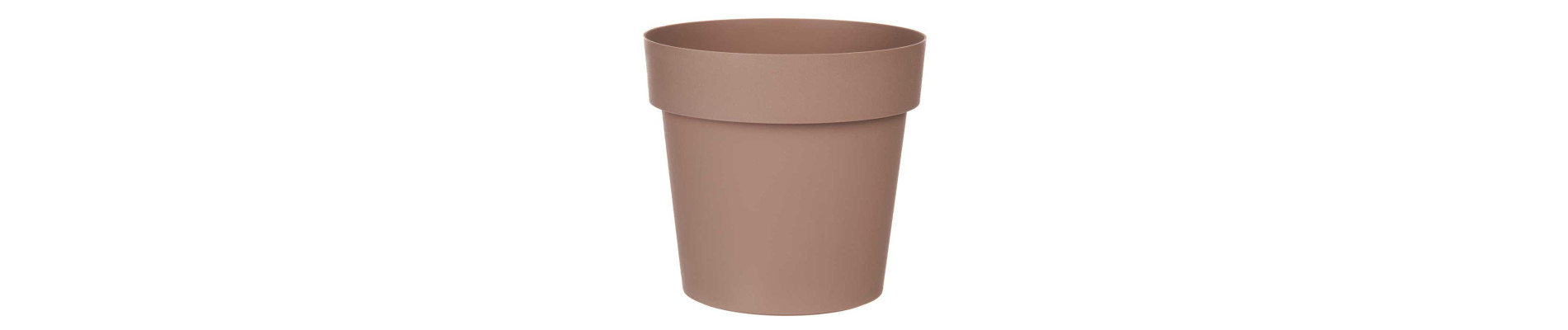 MACETA PLASTICO MARRON 18CM DIAM