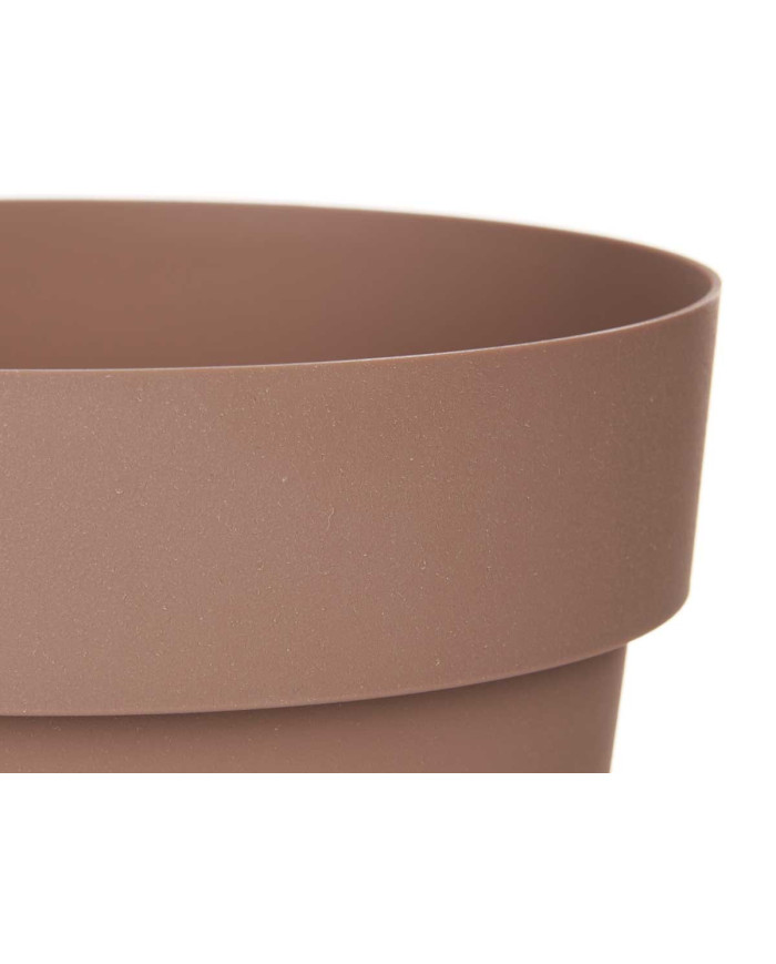 MACETA PLASTICO MARRON 18CM DIAM