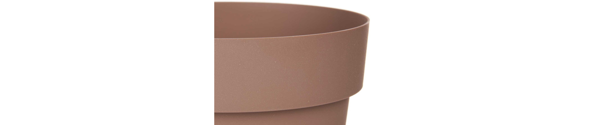 MACETA PLASTICO MARRON 18CM DIAM