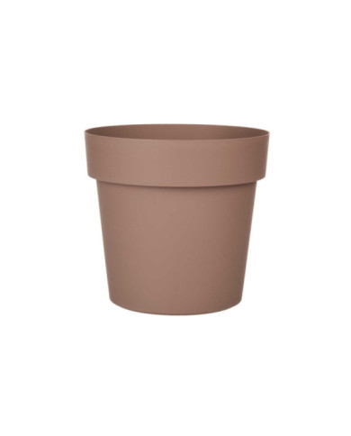 MACETA PLASTICO MARRON 20CM DIAM