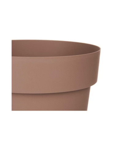 MACETA PLASTICO MARRON 20CM DIAM