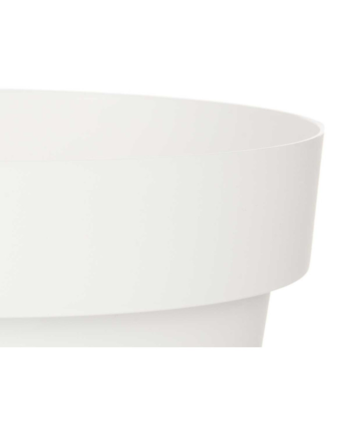 MACETA PLASTICO BLANCA CON RESERVA AGUA 30CM