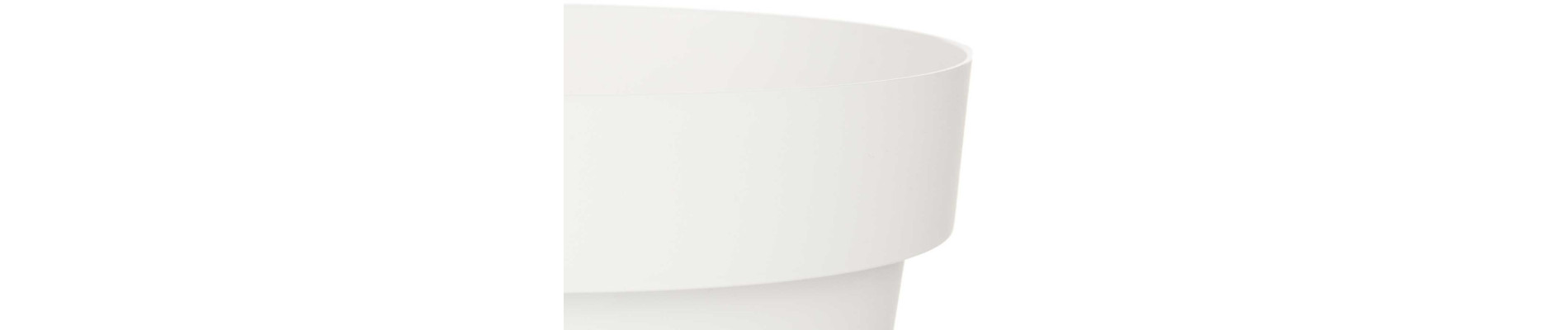 MACETA PLASTICO BLANCA CON RESERVA AGUA 30CM