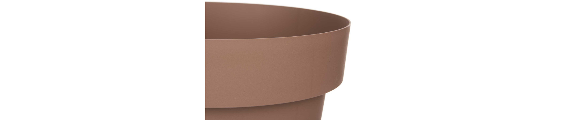 MACETA PLASTICO MARRON CON RESERVA AGUA 35CM