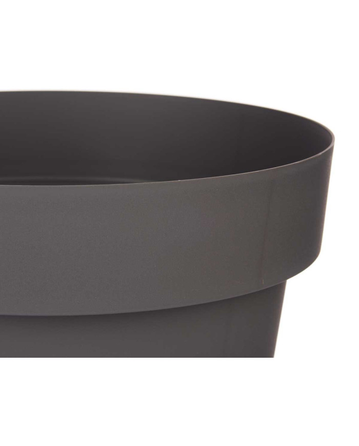 MACETA PLASTICO GRIS CON RESERVA AGUA 35CM