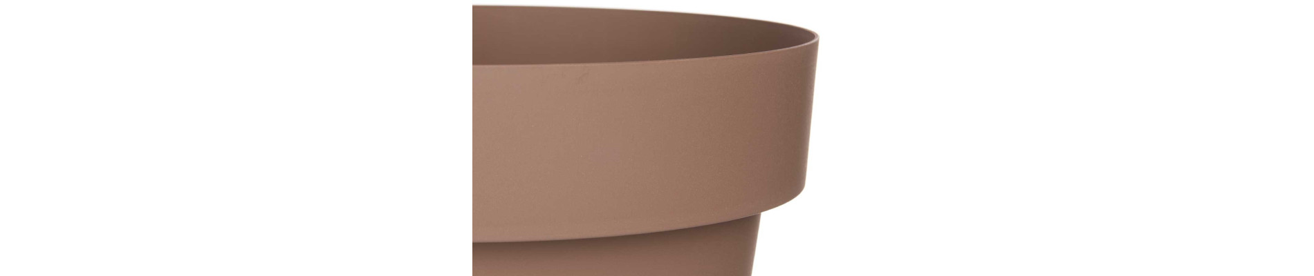 MACETA PLASTICO MARRON CON RESERVA AGUA 40CM