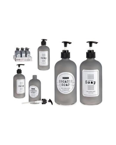 DOSIFICADOR VIDRIO GRIS 480ML ORGANIC SURT