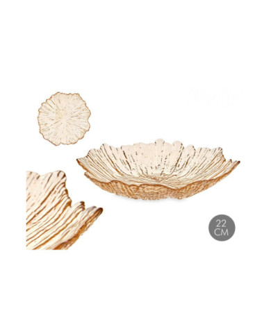 PLATO HONDO 22CM AMBAR