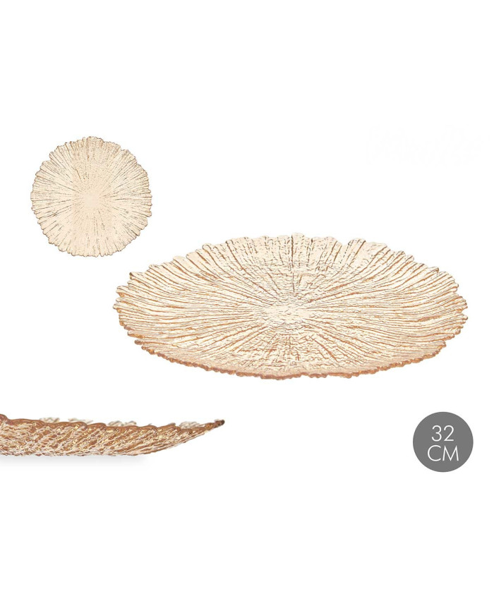 BAJO PLATO 32CM AMBAR