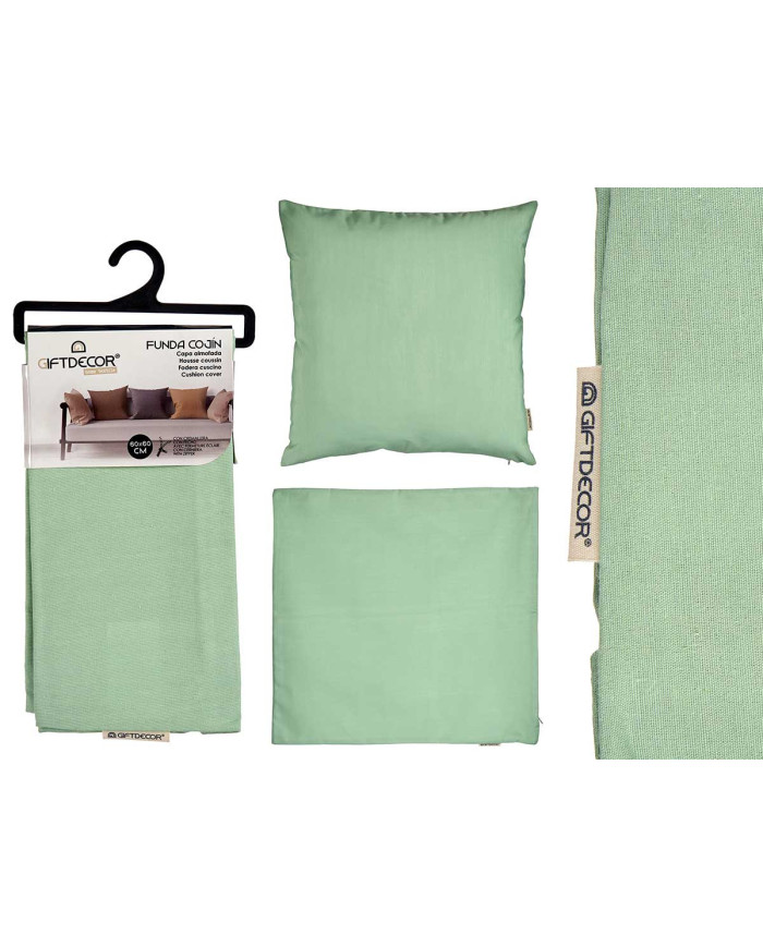 FUNDA COJIN CREMALLERA 60X60 VERDE