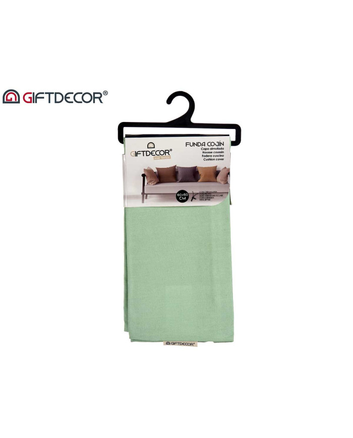 FUNDA COJIN CREMALLERA 60X60 VERDE