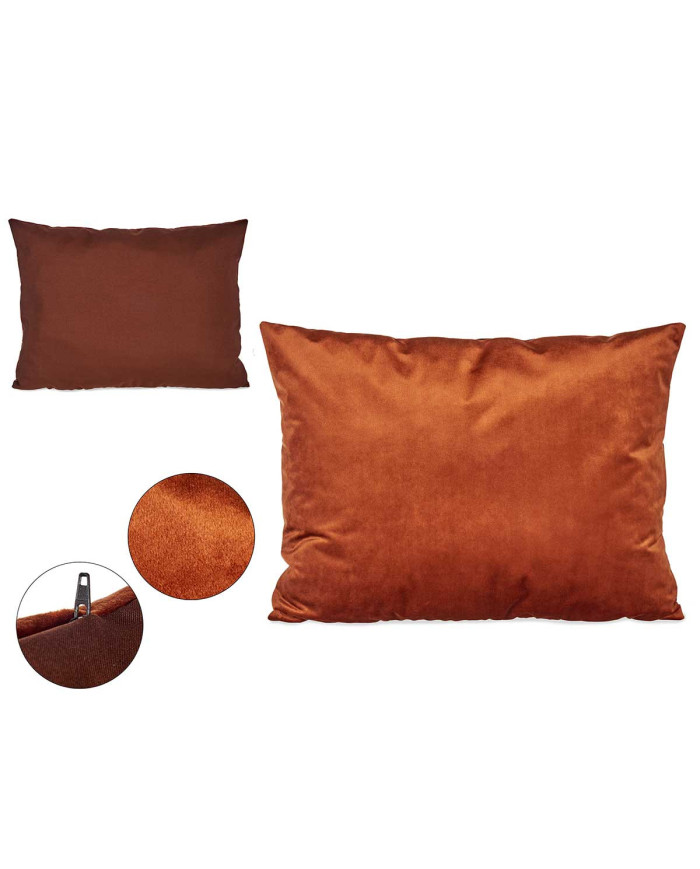 COJIN TERCIOPELO NARANJA 60X45CM