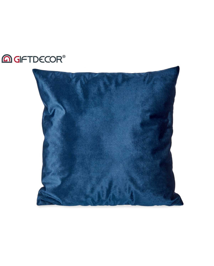COJIN TERCIOPELO AZUL 45X45CM