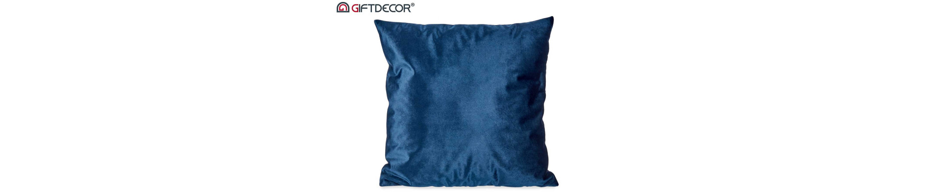 COJIN TERCIOPELO AZUL 45X45CM