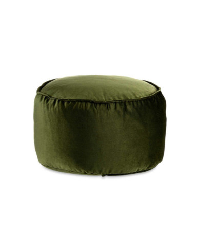 PUFF REDONDO TERCIOPELO 60X35CM VERDE