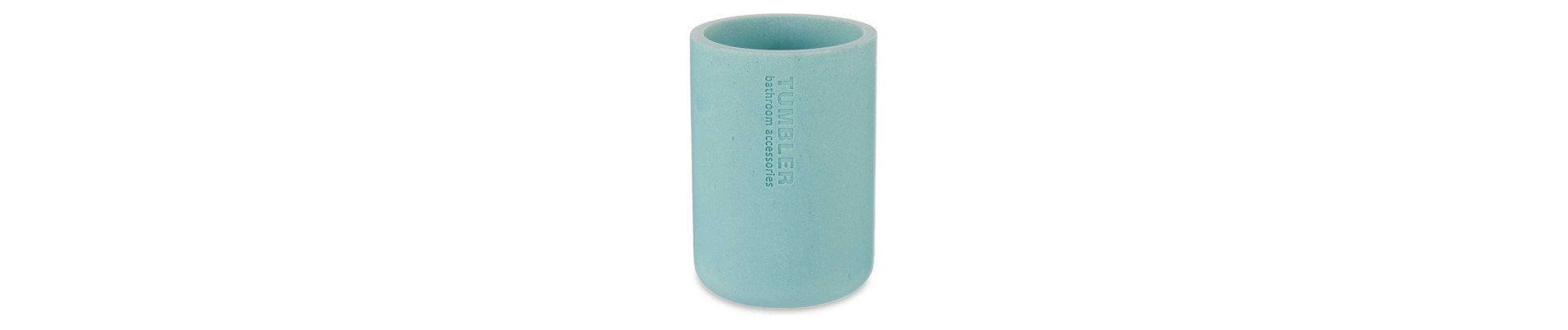 VASO RESINA REDONDO AZUL