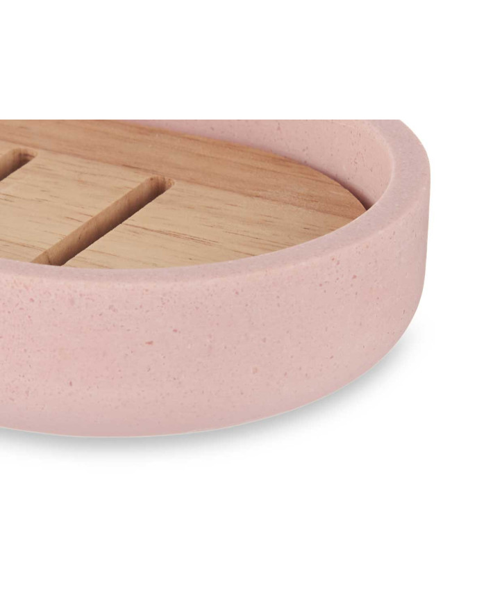 JABONERA RESINA BAMBU ROSA