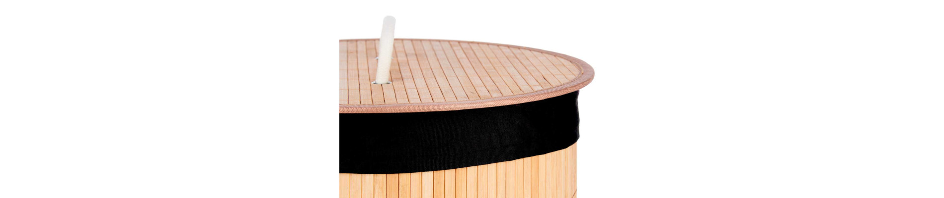 PONGOTODO BAMBU REDONDO TELA NEGRA 35 X 50 CM