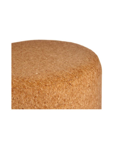 PUFF CORCHO REDONDO 3 PATAS MADERA NATURAL