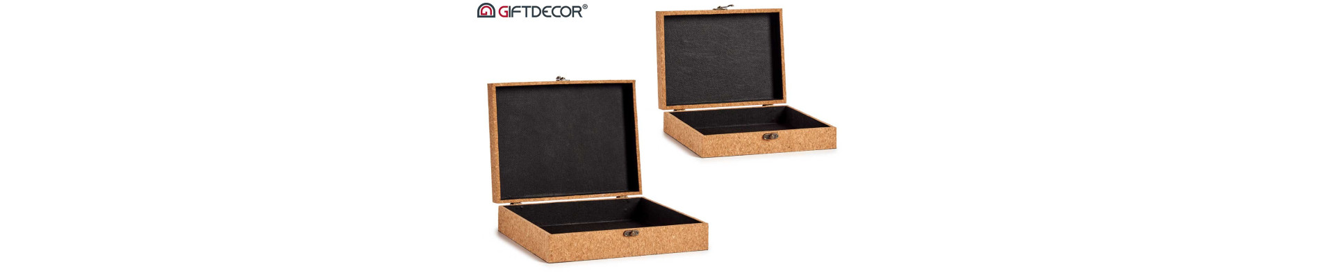 SET 2 CAJAS CORCHO MAPAMUNDI