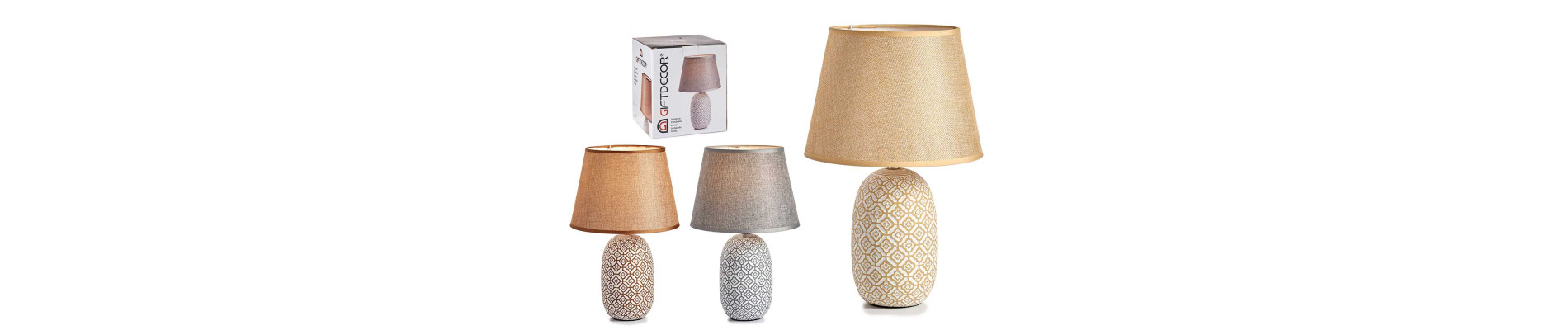 LAMPARAS ESTAMPADAS CERAMICA GRANDE SURT 3