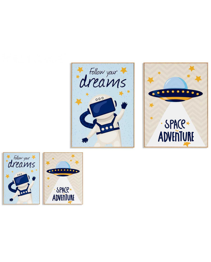 CUADRO INFANTIL ESPACIO 60X80CM SURT 2