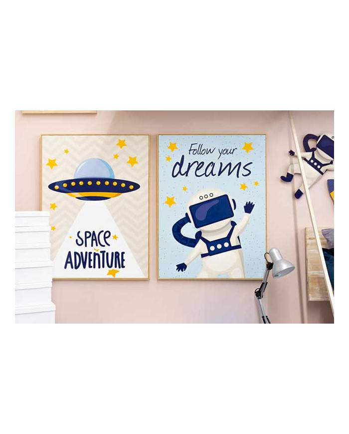 CUADRO INFANTIL ESPACIO 60X80CM SURT 2