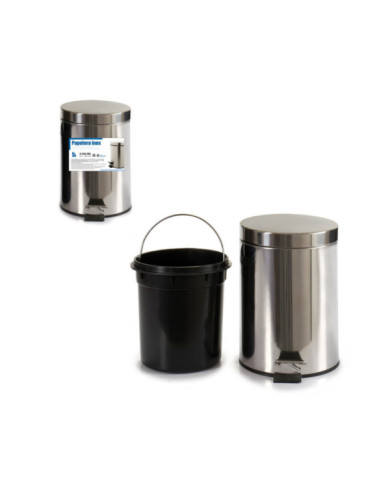 PAPELERA ACERO 5L CON PEDAL
