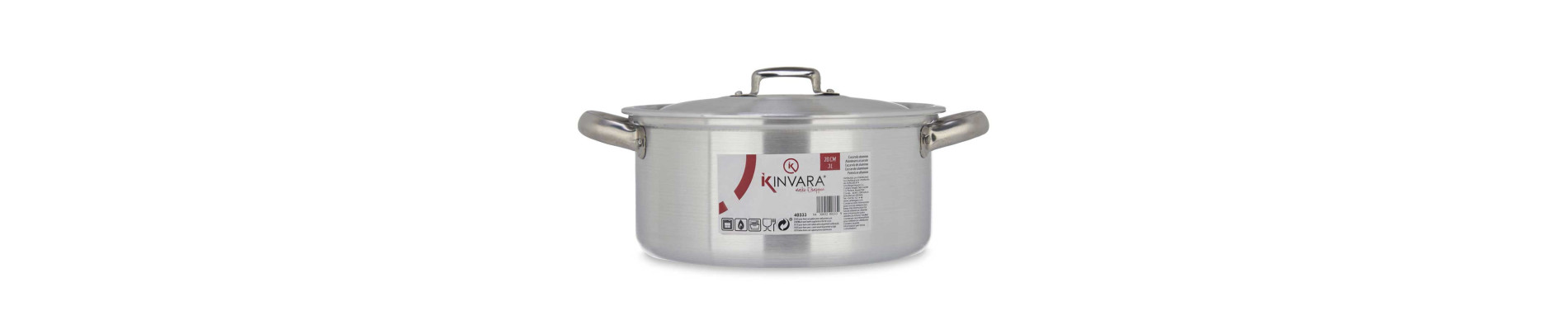 CACEROLA ALUMINIO 20 CM 3L