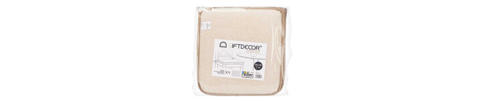COJIN SILLA 38X38CM MARFIL