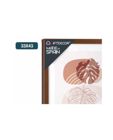 CUADRO HOJA MOLDURA COBRE SURT 2