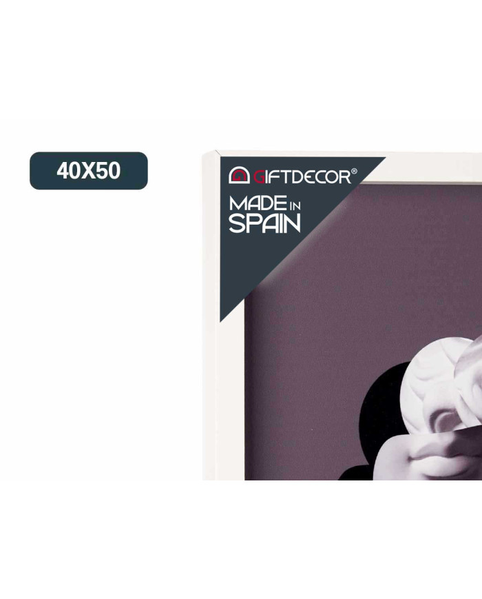 CUADRO GRECIA MOLDURA BLANCA SURT 2