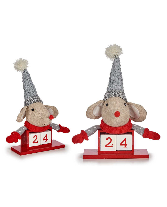 CALENDARIO NAVIDEÑO RATON 20CM