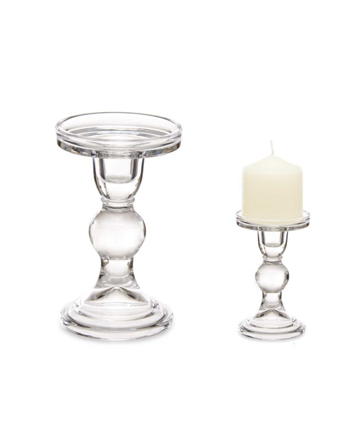 CANDELABRO CRISTAL BOLA M 14CM