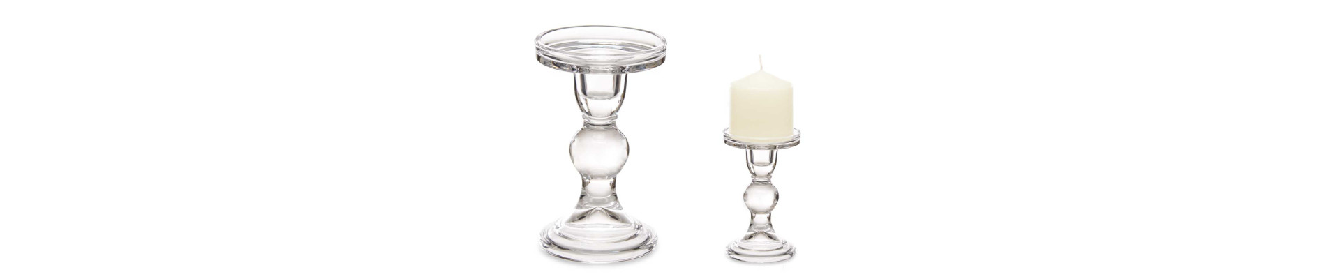 CANDELABRO CRISTAL BOLA M 14CM