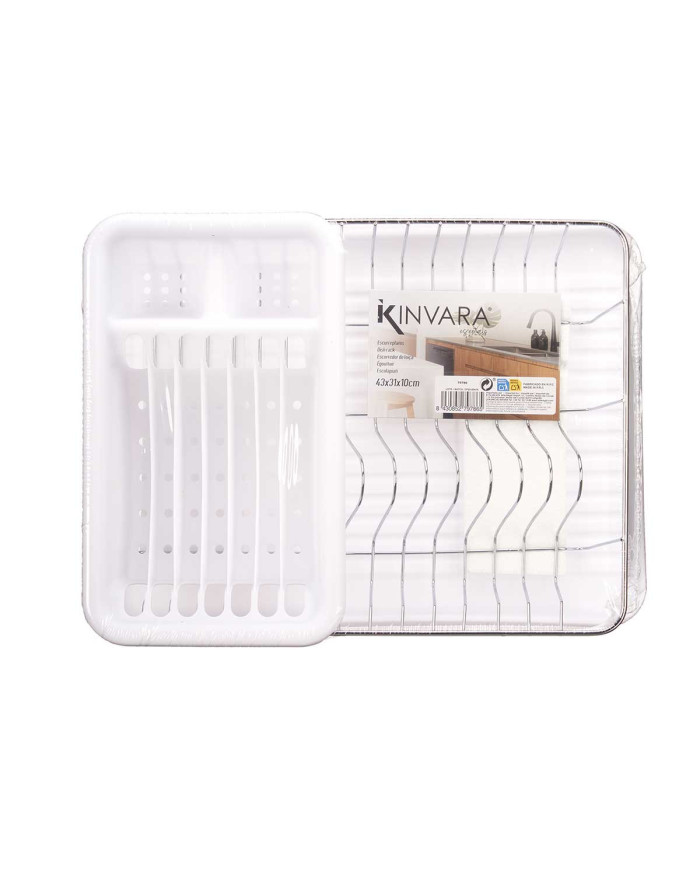 ESCURREPLATO PLANO BLANCO BANDEJA  RECIPIENTE
