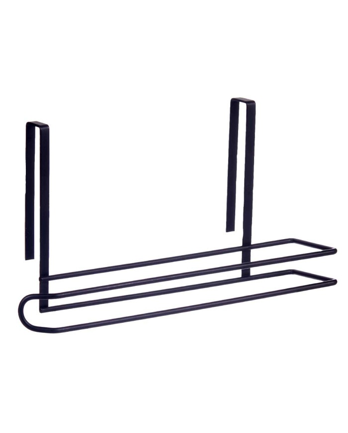 SOPORTE NEGRO METAL ROLLO COCINA