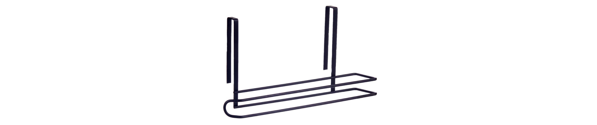 SOPORTE NEGRO METAL ROLLO COCINA