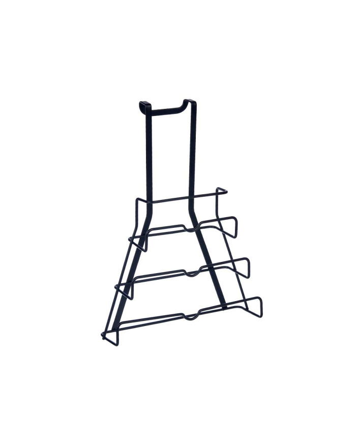 SOPORTE NEGRO METAL PERCHA SOPORTE TAPAS SARTEN