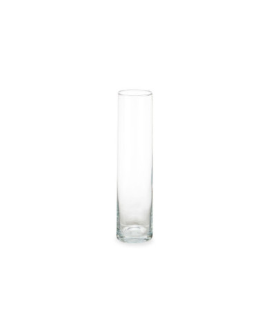 JARRON CRISTAL CILINDRO 10CM DIAM X 40CM