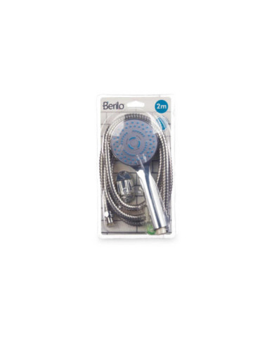TELEFONO DUCHA MANGUERA 2 M REG BASE GRIS MATE