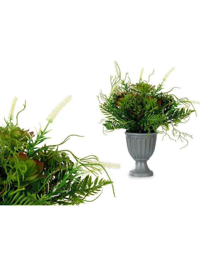 COPA PLASTICO CLASICA CON PLANTAS VERDES PEQUEÑA
