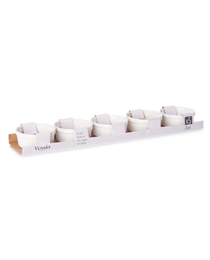 SET 5 BOWL REDONDO PORCELANA 7,1 CM